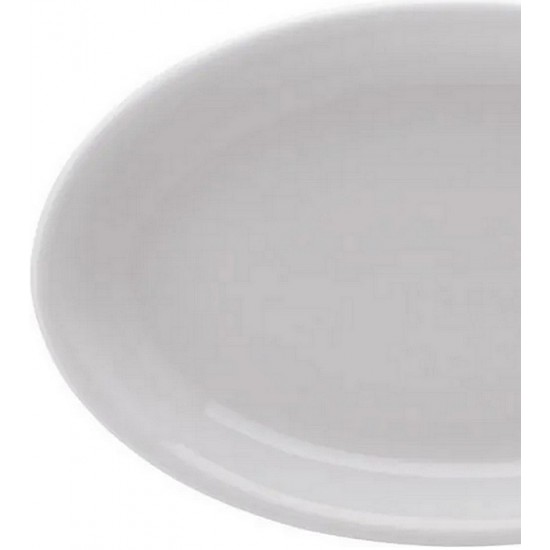 Travessa 21cm Oval Rasa De Porcelana Schmidt